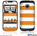 HTC Droid Eris Skin - Psycho Stripes Orange and White