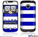 HTC Droid Eris Skin - Psycho Stripes Blue and White