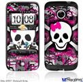 HTC Droid Eris Skin - Splatter Girly Skull