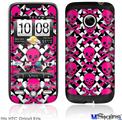 HTC Droid Eris Skin - Pink Skulls and Stars