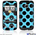 HTC Droid Eris Skin - Kearas Polka Dots Black And Blue