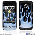 HTC Droid Eris Skin - Metal Flames Blue