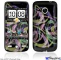 HTC Droid Eris Skin - Neon Swoosh on Black