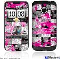 HTC Droid Eris Skin - Checker Skull Splatter