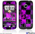 HTC Droid Eris Skin - Purple Star Checkerboard