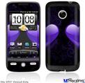 HTC Droid Eris Skin - Glass Heart Grunge Purple