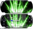 Sony PSP 3000 Skin - Lightning Green