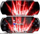 Sony PSP 3000 Skin - Lightning Red
