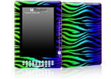 Rainbow Zebra - Decal Style Skin for Amazon Kindle DX