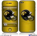 iPhone 4 Decal Style Vinyl Skin - Iowa Hawkeyes Helmet (DOES NOT fit newer iPhone 4S)