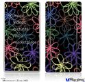 Zune HD Skin - Kearas Flowers on Black