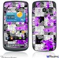 LG Vortex Skin - Purple Checker Skull Splatter