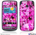 LG Vortex Skin - Pink Plaid Graffiti