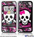 HTC Droid Incredible Skin - Splatter Girly Skull