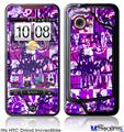 HTC Droid Incredible Skin - Purple Checker Graffiti