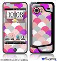 HTC Droid Incredible Skin - Brushed Circles Pink