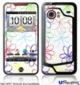 HTC Droid Incredible Skin - Kearas Flowers on White