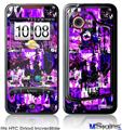 HTC Droid Incredible Skin - Purple Graffiti