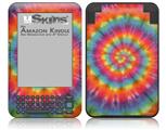 Tie Dye Swirl 102 - Decal Style Skin fits Amazon Kindle 3 Keyboard (with 6 inch display)