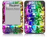 Rainbow Graffiti - Decal Style Skin fits Amazon Kindle 3 Keyboard (with 6 inch display)
