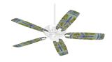 Tie Dye Peace Sign 102 - Ceiling Fan Skin Kit fits most 42 inch fans (FAN and BLADES SOLD SEPARATELY)