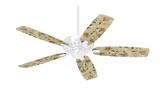 Flowers and Berries Orange - Ceiling Fan Skin Kit fits most 42 inch fans (FAN and BLADES SOLD SEPARATELY)