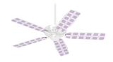 Squared Lavender - Ceiling Fan Skin Kit fits most 42 inch fans (FAN and BLADES SOLD SEPARATELY)