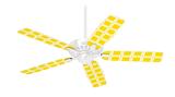 Squared Yellow - Ceiling Fan Skin Kit fits most 42 inch fans (FAN and BLADES SOLD SEPARATELY)