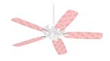 Wavey Pink - Ceiling Fan Skin Kit fits most 42 inch fans (FAN and BLADES SOLD SEPARATELY)