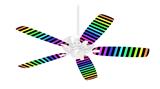 Stripes Rainbow - Ceiling Fan Skin Kit fits most 42 inch fans (FAN and BLADES SOLD SEPARATELY)