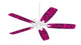 Scattered Skulls Hot Pink - Ceiling Fan Skin Kit fits most 42 inch fans (FAN and BLADES SOLD SEPARATELY)