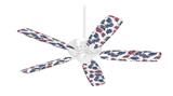 Floating Coral White - Ceiling Fan Skin Kit fits most 42 inch fans (FAN and BLADES SOLD SEPARATELY)