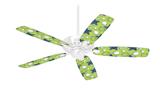 Starfish and Sea Shells Sage Green - Ceiling Fan Skin Kit fits most 42 inch fans (FAN and BLADES SOLD SEPARATELY)
