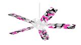 Sexy Girl Silhouette Camo Hot Pink (Fuchsia) - Ceiling Fan Skin Kit fits most 42 inch fans (FAN and BLADES SOLD SEPARATELY)