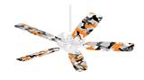 Sexy Girl Silhouette Camo Orange - Ceiling Fan Skin Kit fits most 42 inch fans (FAN and BLADES SOLD SEPARATELY)