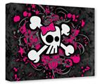 Gallery Wrapped 11x14x1.5 Canvas Art - Girly Skull Bones