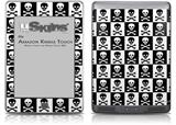Skull Checkerboard - Decal Style Skin (fits Amazon Kindle Touch Skin)