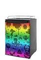 Kegerator Skin - Cute Rainbow Monsters (fits medium sized dorm fridge and kegerators)