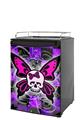 Kegerator Skin - Butterfly Skull (fits medium sized dorm fridge and kegerators)