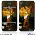 iPhone 4S Decal Style Vinyl Skin - Kathy Gold - Fallen Angel 2