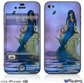 iPhone 4S Decal Style Vinyl Skin - Kathy Gold - Full Mergirl