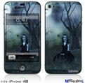 iPhone 4S Decal Style Vinyl Skin - Kathy Gold - Little Miss Muffet1