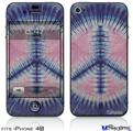 iPhone 4S Decal Style Vinyl Skin - Tie Dye Peace Sign 101