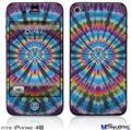 iPhone 4S Decal Style Vinyl Skin - Tie Dye Swirl 101