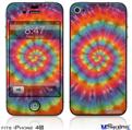 iPhone 4S Decal Style Vinyl Skin - Tie Dye Swirl 102