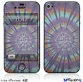 iPhone 4S Decal Style Vinyl Skin - Tie Dye Swirl 103