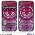 iPhone 4S Decal Style Vinyl Skin - Tie Dye Happy 100