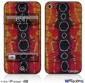 iPhone 4S Decal Style Vinyl Skin - Tie Dye Spine 100