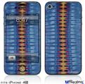 iPhone 4S Decal Style Vinyl Skin - Tie Dye Spine 104