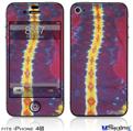 iPhone 4S Decal Style Vinyl Skin - Tie Dye Spine 105